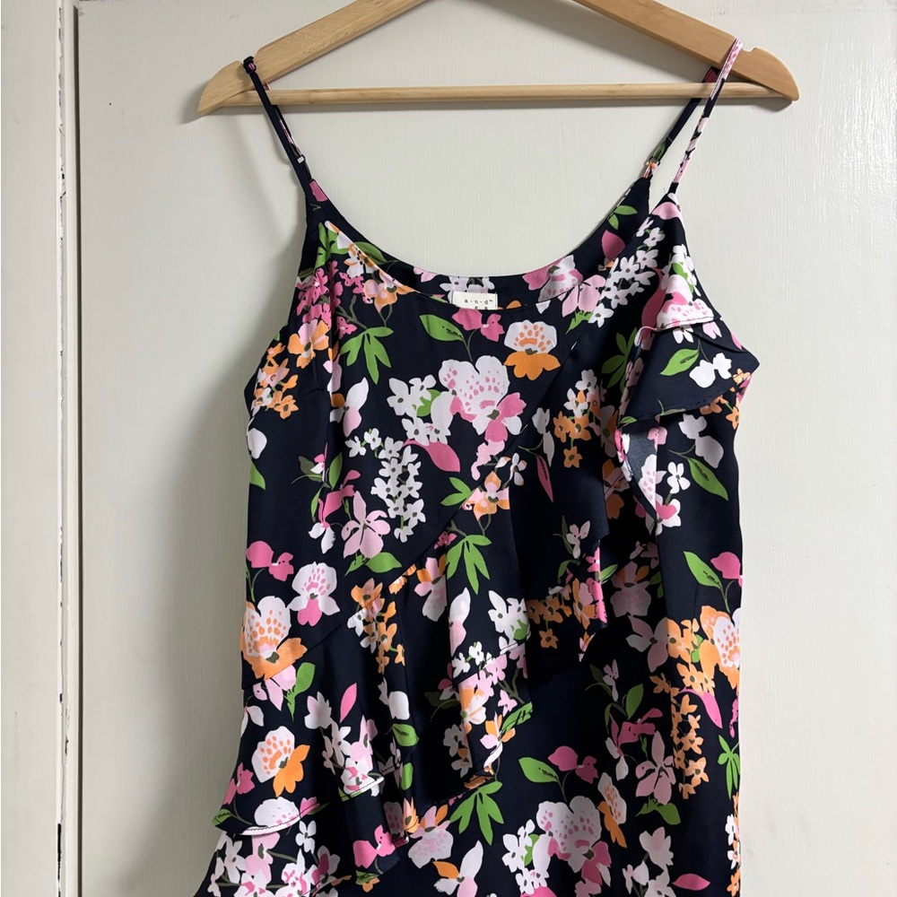 Target Floral Camisole - Black, Pink, Green, Orange